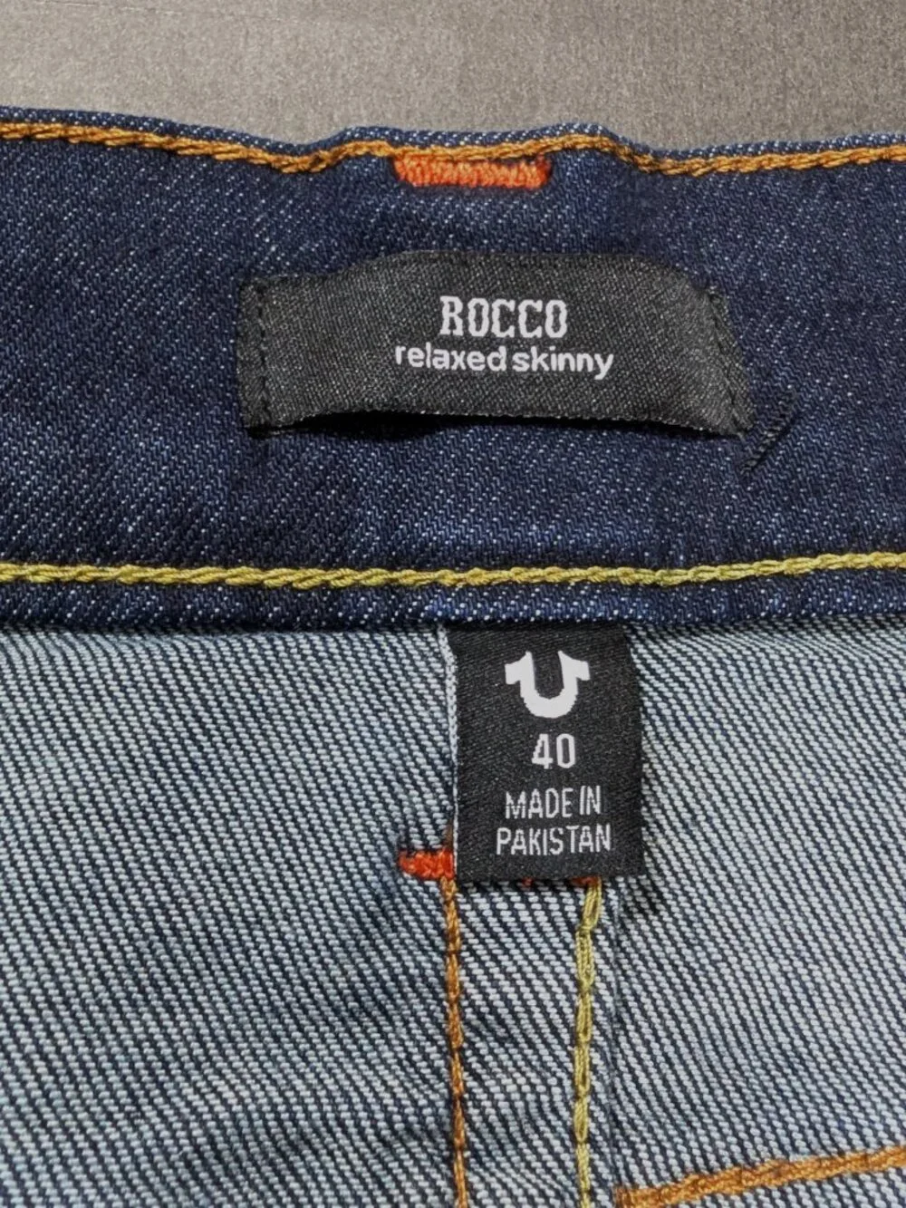 Originals By True Religion Men's Rocco Relaxed Skinny Jeans Size 40x32 Rare
